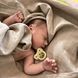 Пелюшка-рушник з органічного мусліну 120*120 см коричневого кольору 17441145 фото 3
